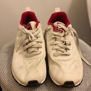 Nike cream running sneakers